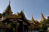 Yangon Myanmar. Shwedagon Pagoda (the Golden Stupa). Details of the southern stairway. 